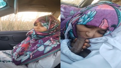 Muslim Girl Lovely – Blowjob On The Car